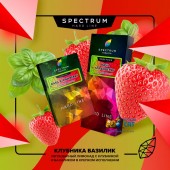 Табак Spectrum Hard Basil Strawberry (Клубника Базилик) 100г Акцизный